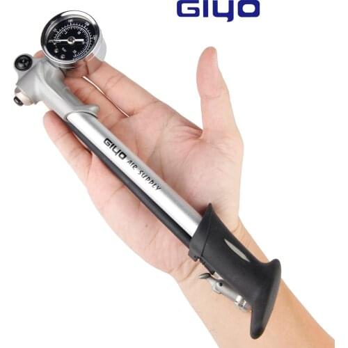 GIYO GS-02D Portable 300 psi High Pressure Bicycle Pump Mountain Bike Fork Shock Absorber Pumps Schrader Valve Inflator