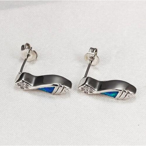 Blue Opal Earrings ER380