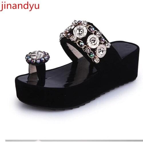Womens Flip Flops Outdoor Wedges Platform Sandals Heels Woman Slippers Black White Heels Slides Casual Ladies Shoes and Sandals