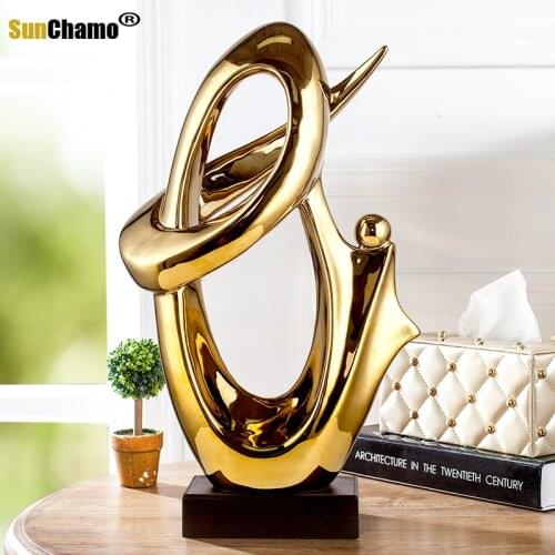 Modern Abstract Black Panther Sculpture Geometric Resin Leopard Statue Wildlife Decor Gift Craft Ornament Accessories Furnishing