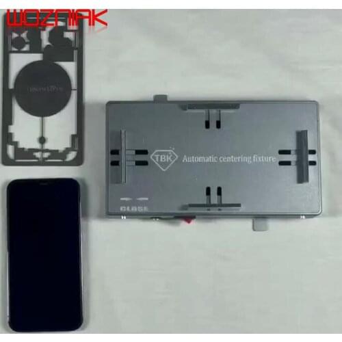 TBK automatic positioning centering die Protective mould for engraving back cover laser machine fixture Universal marking mould