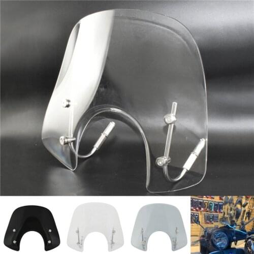 Motorbike Windscreen For Vespa LX50 LX125 LX150 Primavera Sprint 150 Windshield Shield Screen with Bracket