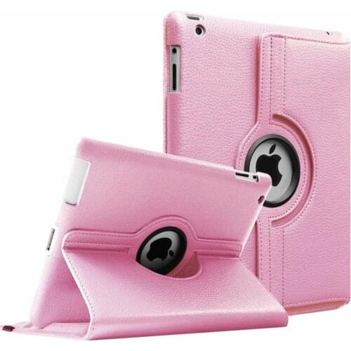 360 Degrees Rotating Cover For iPad 2 3 4 Flip PU Leather Case for iPad 2 3 4 Smart Tablet Stand Holder Cases A1396 A1416 A1430