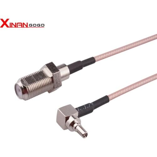 XinAnGoGo F Tpye Female to CRC9 Right Angle RG316 pigtail Cable For HUAWEI Modem