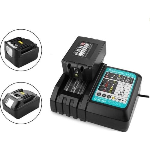 NEWEST Li-ion Battery Charger 3A Charging Current for Makita 14.4V 18V BL1830 Bl1430 DC18RC DC18RF Power tool + high quality