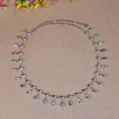 Water Drop Rhinestones Belly Dancing Waist Chain For Women Oriental Dance Accessories