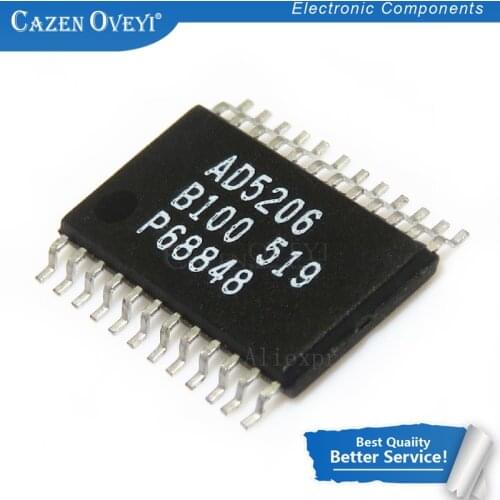 1pcs/lot AD5206BRUZ10 AD5206B100 AD5206BRU10 AD5206B10 AD5206-B10 AD5206 TSSOP-24 In Stock