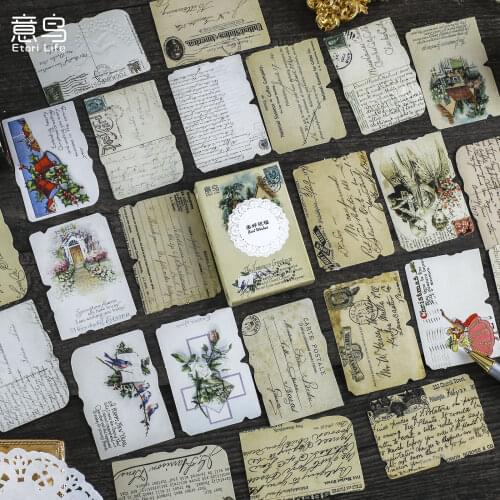 Dimi 24 Pcs/pack Vintage Paper Creative Sticker Retro Newspaper Music Sheet Scrapbook Decorative Stationery Lable DIY Supplies