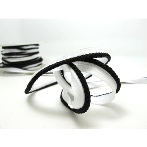 5 Yards 5/16 Inch Black Twisted Piping Lip Cord Trim|Pillow Cushion Trim|Upholstery Edging Trim Sewing Supplies