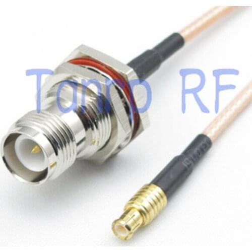 50CM Pigtail coaxial jumper cable RG316 extension cord 20in RP TNC female jack to MCX male plug RF adapter connector