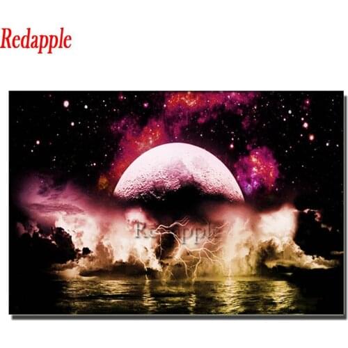 Diamond painting Planet lightning Full Square Round Drill Wall Decor Inlaid Resin Embroidery Craft Cross stitch kit abstract art