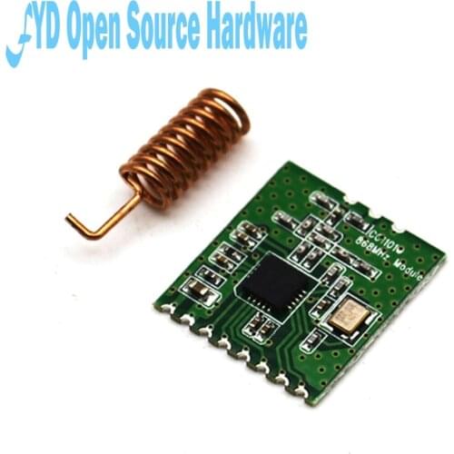 CC1101 Wireless Module Long Distance Transmission Antenna 868MHZ M115 For FSK GFSK ASK OOK MSK 64-byte SPI Interface Low Power