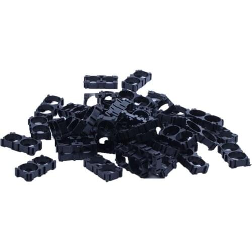 50pcs 18650 Lithium Battery Double Holder Bracket for DIY Battery Pack