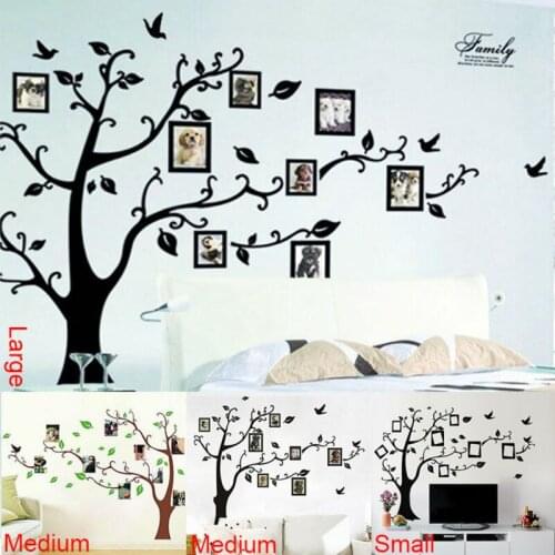 Photo tree frame family forever memory tree wall decal decorative adesivo de parede removable pvc wall sticker diy ZY94AB