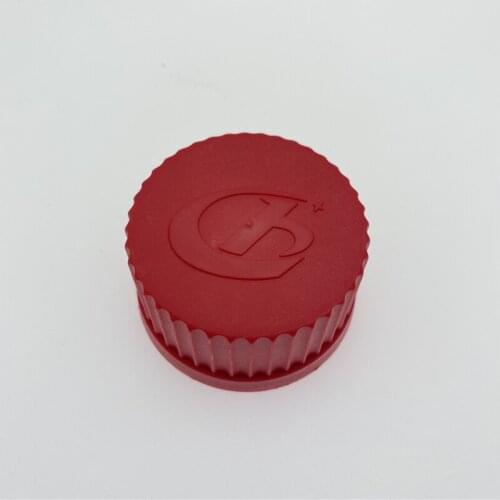 GL45 red PBT high temperature resistant resin cap with silk mouth reagent bottle cap