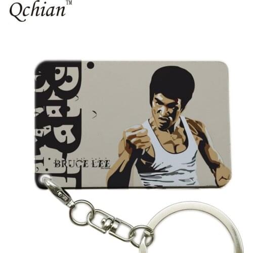 Kung Fu Superstar Bruce Lee Series Printed HandBag and Backpack Ornaments Pendant Keyring Key Holder Pretty Nice Gift