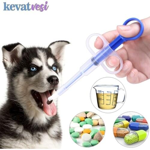 Pet Dog Cat Medicine Syringe Silicone Safety Feeding Kit Universal Push Type Pet Feeding Tool Pet Accessory