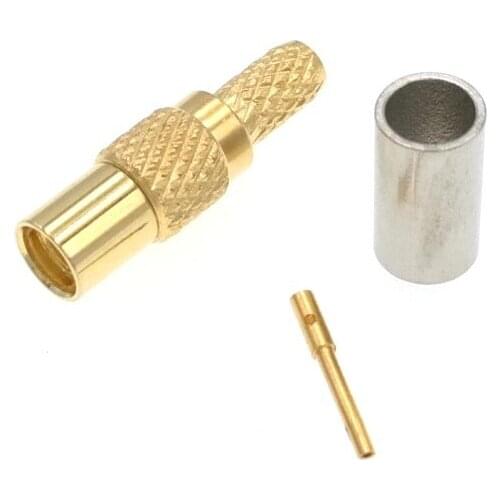 MMCX Female Straight RF Connector For RG316 RG174 Cable