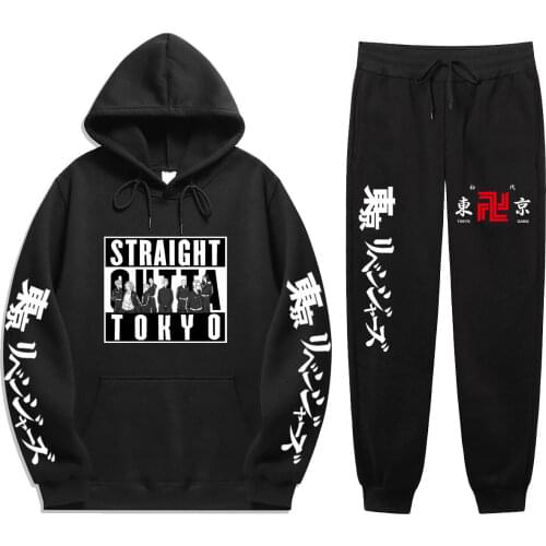 Tokyo Revengers Autumn And Winter New Products mens and womens hoodie + sweatpants suit fashion street Suit Set