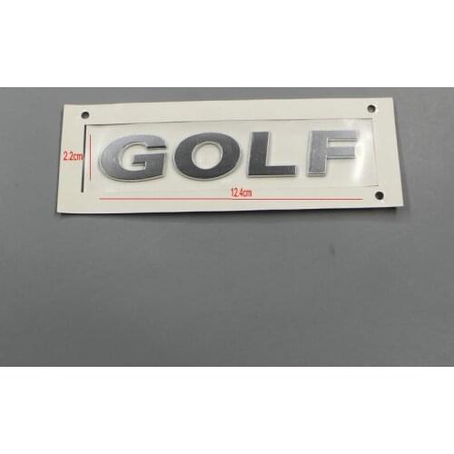 Applicable to GOLF Trunk sign Golf alphabet ABS plastic Electroplated paint silvery