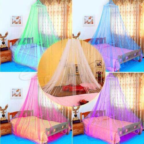 Romantic Pink Round Mosquito Lace Net For Baby Hung Dome Bed Dome Tents Baby Adults Ceiling Hanging Canopy Decor