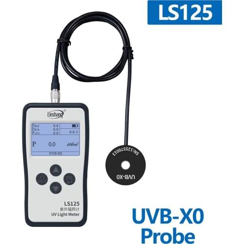 UVB-X0 Probe detachable sensor of LS125 UV intensity meter test UVB light source that peak wavelength 297nm 308nm 313nm