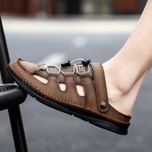 Fashion Light Mens Beach Sandals 2021 Summer Gladiator Mens Sandals Outdoor Roman Men Flip Flops Casual Shoe Breathable Flats