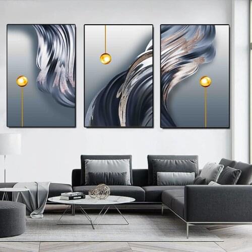 Modern Wall Art Abstract Pattern Office Poster Wall Pictures Wall Art Canvas Paintings Posters and Prints for Living Room Decor