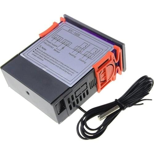 Stc-1000 Dual Relay Output Led Digital Temperature Controller Thermostat Cooling Heating Thermostat
