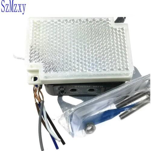 1PCS BEN5M-MFR BEN5M AC/DC Retroreflective Photoelectric Switch Sensor