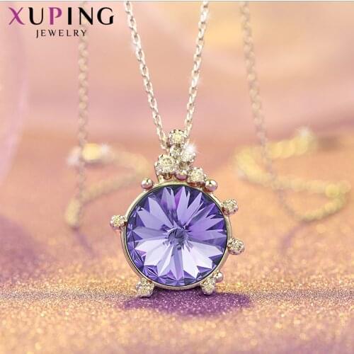 Xuping Jewelry Casual Pendantl Necklace Crystals Party Temperament Christmas Gifts Ladies S152-40249