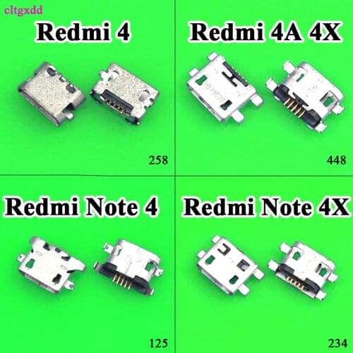 Cltgxdd 10pcs Micro USB Charge Charging Dock Port Connector Socket Power Plug Jack For Xiaomi Redmi 4 4A 4X Redmi Note 4 4X