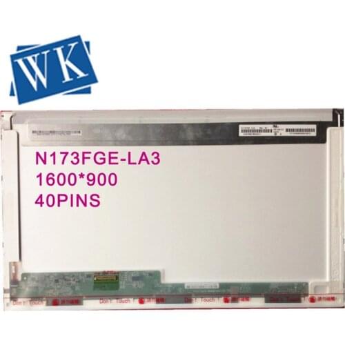 Free Shipping N173FGE-LA3 L12 L23 LTN173KT01 B173RW01 N173O6-L02 N173FGE-L23 L21 L13 LTN173KT02 40 pins LCD Screen
