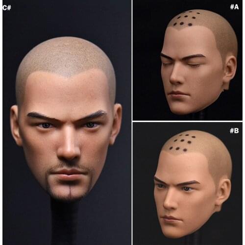1/6 Holy Monk Head Carved Asura Fight Gods Series Male Head For 12" Man Figure