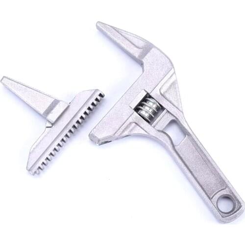 16-68mm Mini Adjustable Spanner Short Shank Large Openings Wrench Head Depth 55mm for Narrow Space Work