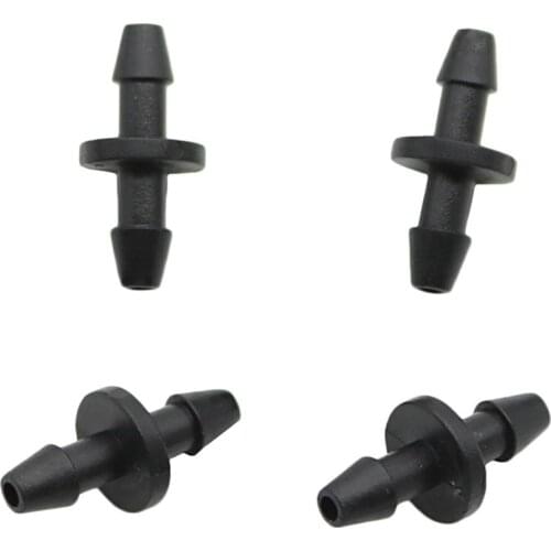 3mm Quick Connector Double Barbed Connector Tank Adapter Tap Fitting Hose Fittings Industrial Cooling for 1/8" Hose 50 Pcs