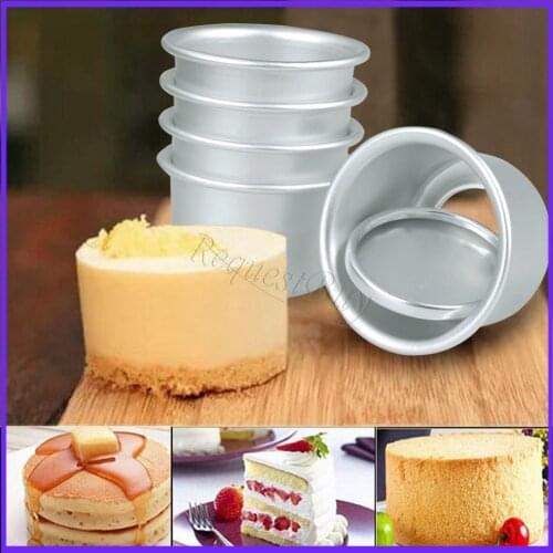 5PCS Cake Mold Removable Non-stick Round DIY Cake muffin Baking Mold Mould Tool Set Cake Decorating Tool