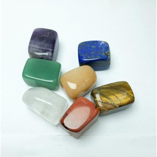 7 PCS/bag 7 Chakras Natural Quartz Crystal Healing Stones