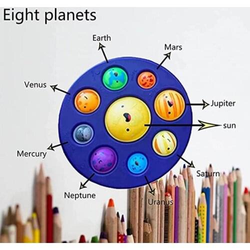 83XC Mixed Color Simple Dimple Fidget Keychain Adult Toy Mini Dimple Fidget Toys Pressure Reliever Board Controller Education