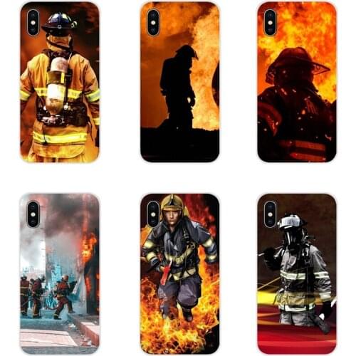 Accessories Phone Cases Covers For Huawei Mate Honor 5X 6X 7 7A 7C 8 9 10 8C 8X 20 30 Lite Pro Fireman hero firefighter