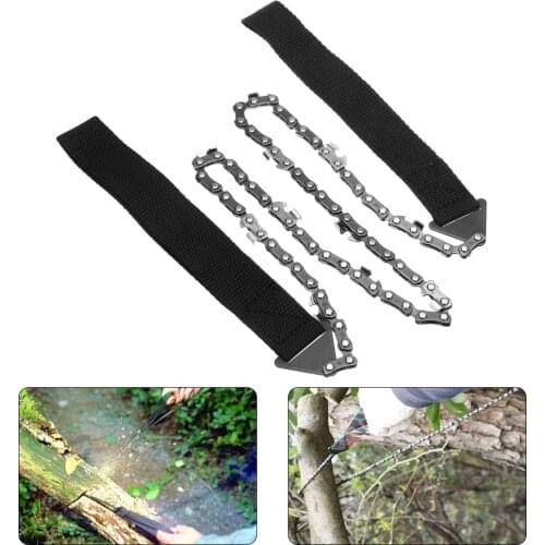 Safety Survival Hand Chainsaw Pocket Chainsaw With Belt Bag Pouch Chain Saw for Camping Outdoor Hiking Survival Pocket Home Tool