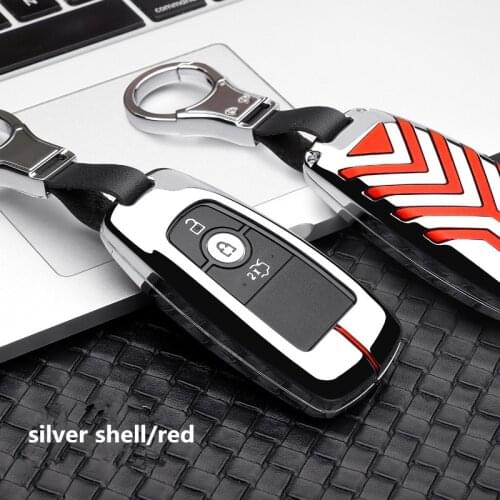Zinc alloy Car Key Case Cover For Ford Fusion Mustang Explorer F-150 F-250 F-350 EcoSport Edge S-MAX Ranger Lincoln Mondeo 2017