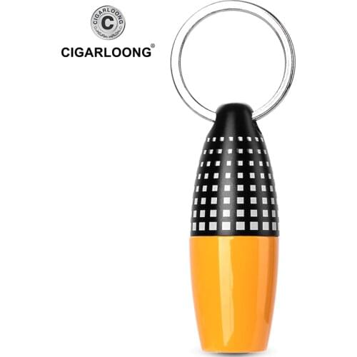 COHIBA Cigar Puncher Detachable Mini Cigar Punch Cutter, Portable with Round Buckle