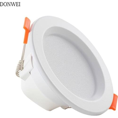 DONWEI 5W 9W 12W 18W Led Downlight White 110V 220V Spot Lighting Fixtures Recessed Indoor Light Down Lights for livingroom