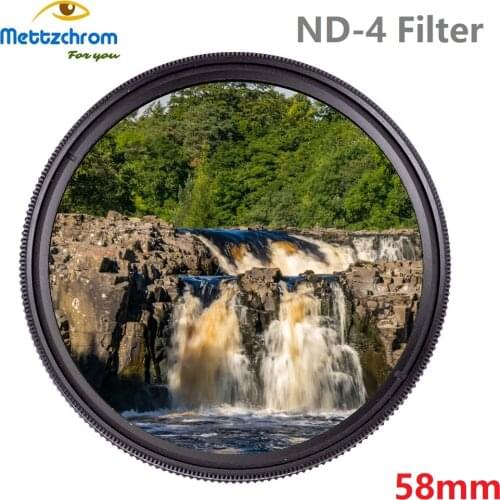 Mettzchrom ND4 ND 4 Neutral Density Photography filter 49mm 52mm 55mm 58mm 62mm 67mm 72mm 77mm for DSLR Camera lens