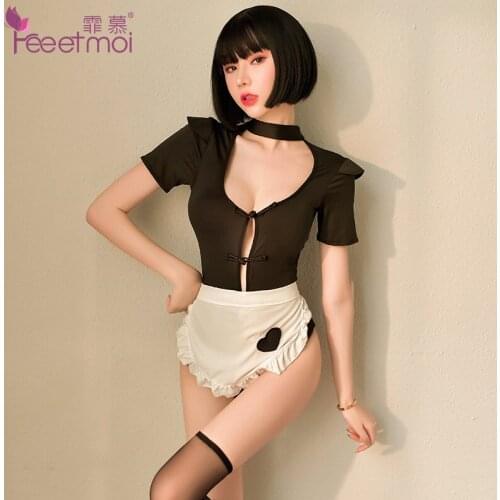 FM Sexy Lingerie Maid Uniform Temptation Cosplay Set