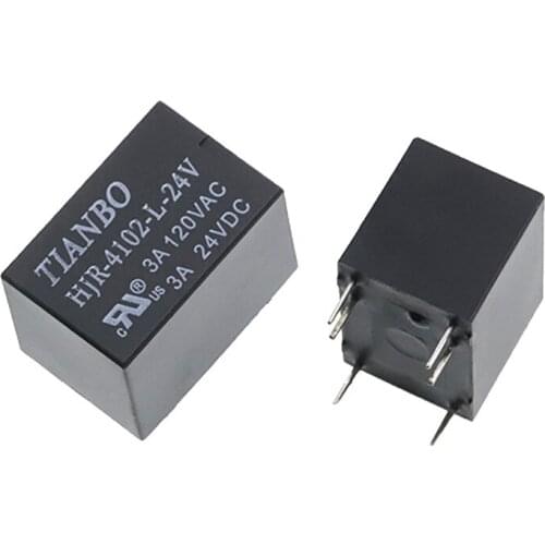 HOT NEW 24V relay HJR-4102-L-24V HJR 4102 L 24V HJR4102L24V DC24V 24VDC 24V 3A 6PIN