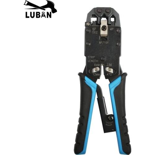 HT-200R modular crimping tool Network tool RJ10 RJ11/12 FJ45 4P 6P 8P 7.65mm 9.65mm 11.6 Network Plier Telephone terminal pincer