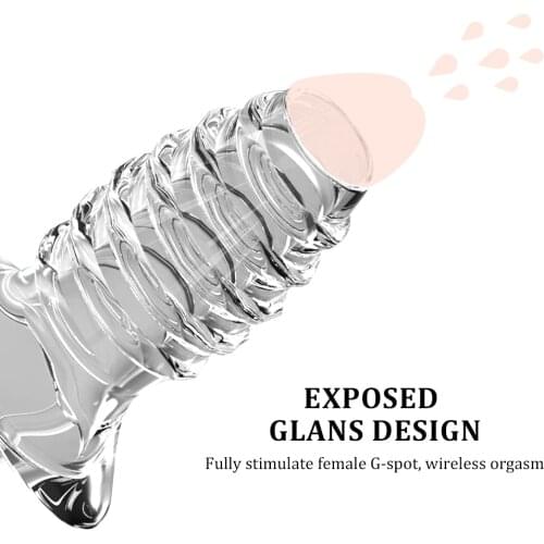 EXVOID Reusable Condom Penis Erection Adult Products Sex Toys for Men Dildo Enlargement Delay Ejaculation Penis Sleeve Cock Ring