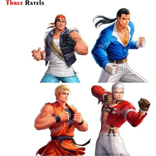 Three Ratels B565 Anime Game Role Ralf Robert Garcia And Ryo Sakazaki KOF97 For Yamaha Motorcycle Stickers And Decals